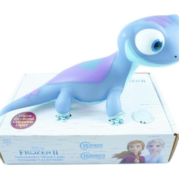 Disney Frozen II Blue Salamander Mood Light 6" - Picture 1 of 1